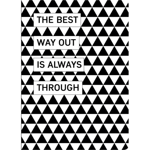 Блокнот. Геометрия. The best way out (А4, мягкая обложка, круглые углы, блок в точку)