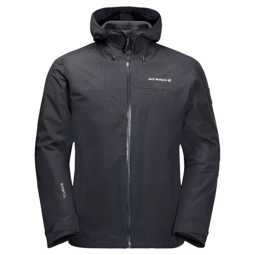 Куртка Jack Wolfskin 3 в 1 DNA Rhapsody 3 in1 M 1114721-6350 48 черная зимняя с капюшоном