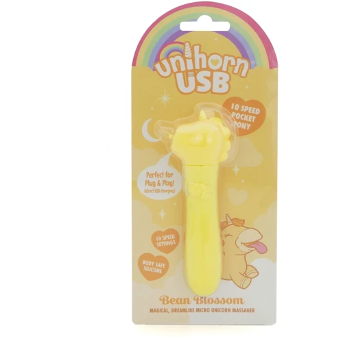 Вібратор-єдиноріжка Unihorn USB Bullet - Bean Blossom, віброкуля, USB зарядка