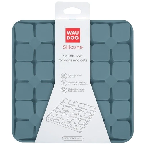 Килимок WAUDOG Silicone для пошуку корму сірий 205х205х17 мм (235111): Особливості Противоскользящее основание
