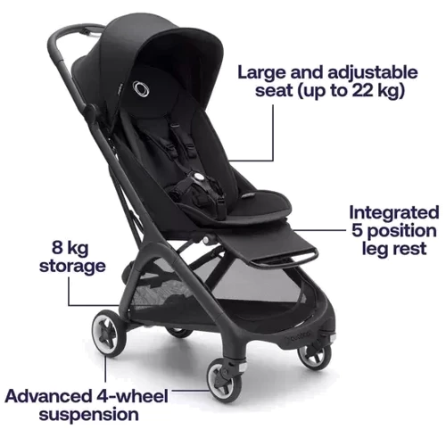 Прогулянкова коляска Bugaboo Butterfly Black/Forest Green зелена (100025001) фото 8