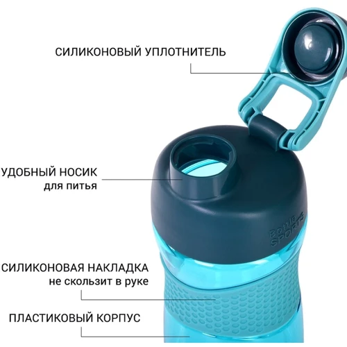 Пляшка для води Fissman 880 мл (6934): Обсяг, л 0.88