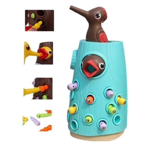 Магнитная игра Metr+ Доктор Дятел бирюзовый (BY-5004)