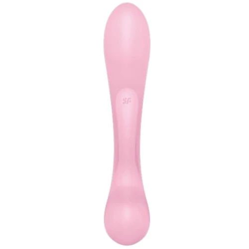 Двусторонний вибратор-кролик Satisfyer Triple Oh Pink, 3 мотора, рукоятка-массажер