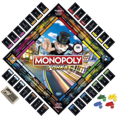 Игра настольная Hasbro MONOPOLY Монополия Гонка - украинская версия (E7033)