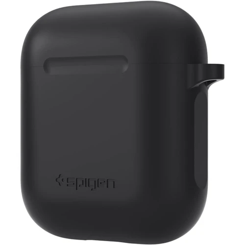 Чехол для наушников Spigen Silicone Case with Belt Black (066CS24808) for Apple AirPods: Тип Чехол