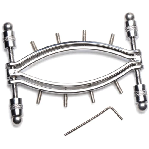 Зажим для половых губ Master Series Spread'Em Poker Vagina Clamp with Adjustable Pressure Screws