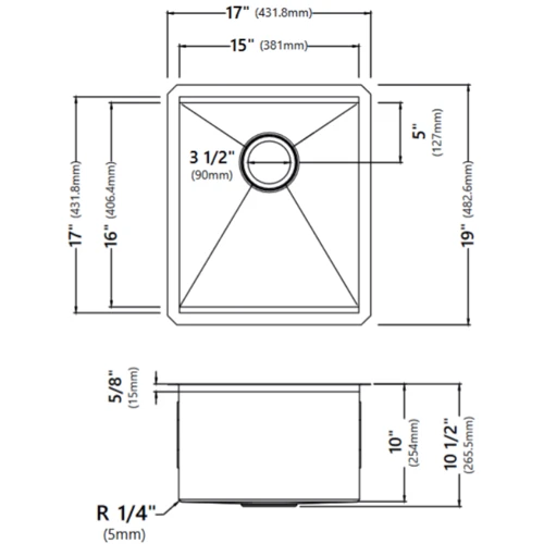 Кухонна мийка Kraus KWU111-17