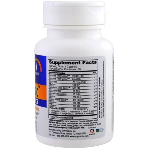 Enzymedica Digest Basic + Probiotics Ферменты и пробиотики 30 капсул: Тип Пищеварительные ферменты
