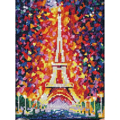 Алмазная мозаика Danko Toys Diamond Mosaic Эйфелева башня 30x40 см (DM-03-01,02,03,04,05...10)
