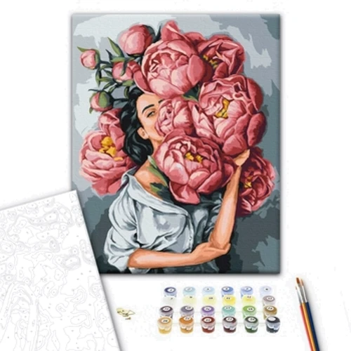 Картина по номерам Brushme В облаке пионов © Mykhailyshyna Daria 40х50 см (BS53067): Производитель Brushme
