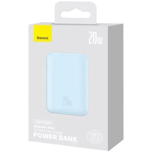 Внешний аккумулятор Baseus Power Bank 10000mAh Mini Magnetic Wireless 20W Blue (PPCX110103) фото 11