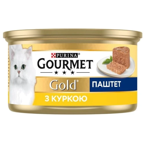 Влажный корм GOURMET Gold для взрослых кошек паштет с курицей 24х85 г (7613031381494): Возраст Взрослые