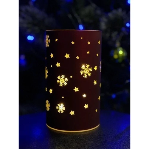 Светильник Luca Lighting Снежинки декоративный стеклянный led 15 9х15 см 3АА (8720362197614_1) фото 3