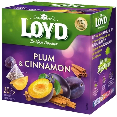 Чай Loyd фруктовий Plum and Cinnamon слива та кориця 20х2 г (3103575)