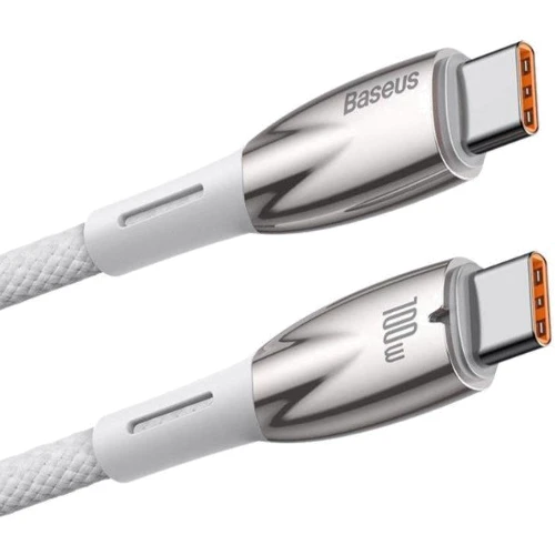 Кабель Baseus Cable USB-C to USB-C Glimmer Series Fast Charging 100W 1m White (CADH000702): Тип USB-C - USB-C