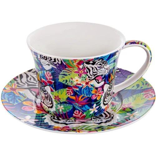 Чашка с блюдцем Lefard Animal colors для чая 2 пр. (924-726)
