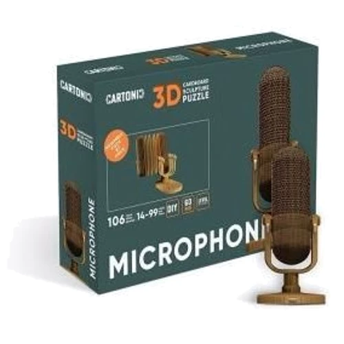 Картонный конструктор Cartonic 3D Puzzle Microphone