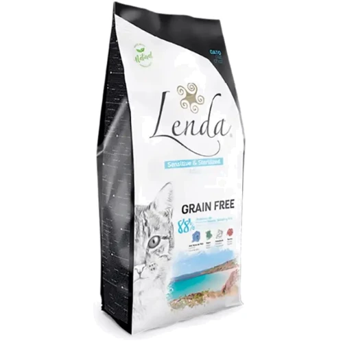 Сухой беззерновой корм Lenda Adult Cat Sensitive & Sterilized Grain Free Ленда для стерилизованных котов 2 кг (8435578201535)
