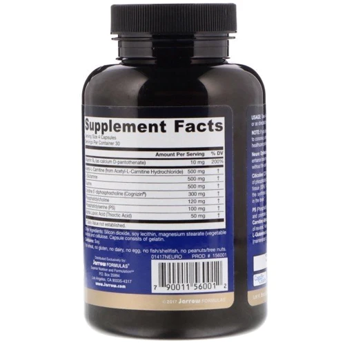 Jarrow Formulas Neuro Optimizer Вітаміни для пам'яті 60 капсул: Тип комплексні