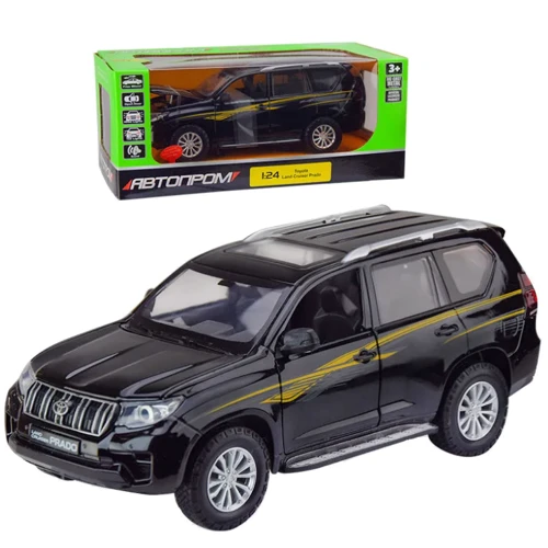 Машина АВТОПРОМ Toyota Land Cruiser Prado, черная (68270A(B))