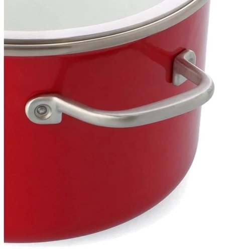 Набір посуду KitchenAid Steel Core 8 предметів 16/20/24 см 1.3/3.7/6 л червоний (CC004920-001) фото 7