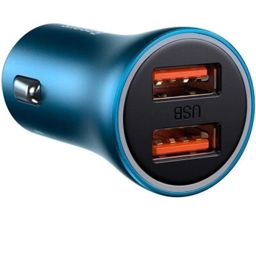 Зарядний пристрій Baseus Car Charger 2хUSB Golden Contactor Pro 40W Blue (CCJD-A03): Сила струму 2.4А и более