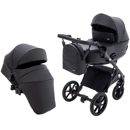 Коляска 2 в 1 Bair Kiwi Plus ECO BKP-15 черный (680894): Тип коляски Универсальная коляска (2-в-1)