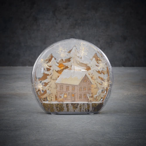 

Украшение настольное Зимняя сцена, домик 22 см, Luca Lighting