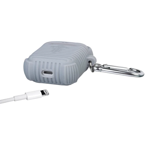 Чохол для навушників Becover Case Protective i-Smile with Belt Gray IPH1371 (702354) for Apple AirPods фото 1