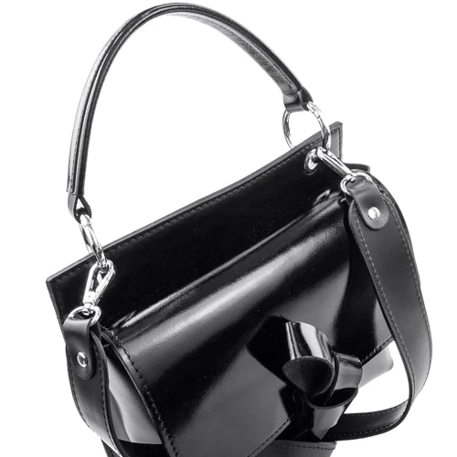 Жіноча сумка через плече Eterno чорна (AN-K150-black): Тип ручки Зі знімним ременем, Плечовий ремінь, Коротка ручка