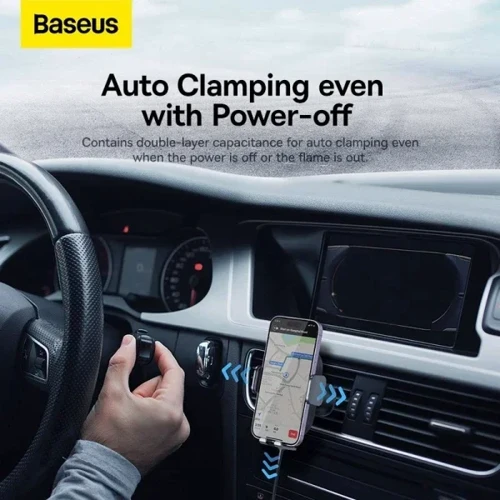 Держатель Baseus Car Holder Air Vent Wireless Charger LightChaser 15W Black (C40355900121-00) фото 13