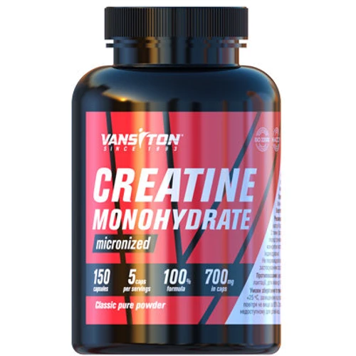 Креатин Vansiton Creatine Monohydrate 700 mg 150 Capsules