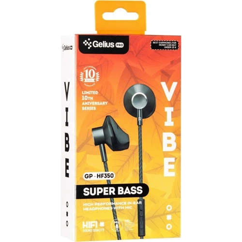 Наушники Gelius Pro GP-HF350 Vibe White: Тип конструкции вкладыши