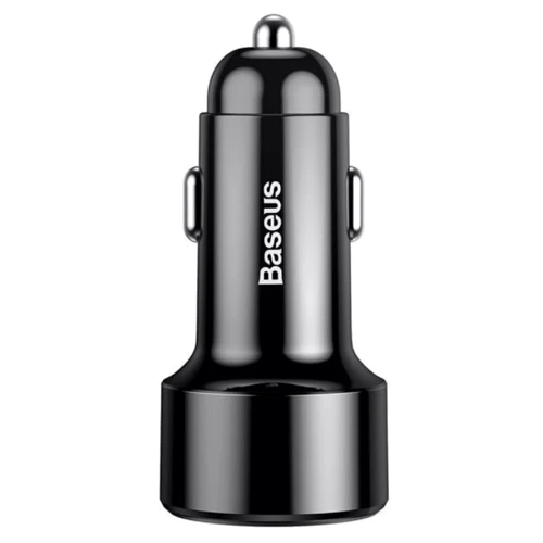 Зарядное устройство Baseus Car Charger USB+USB-C Magic Series QC 6A 45W Black (CCMLC20C-01): Кабель в комплекте отсутствует