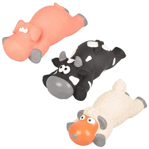 Игрушка для собак Flamingo Sheep/Pig/Cow овца поросенок корова из латекса