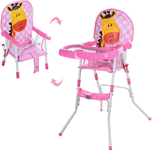 Стульчик для кормления 2 в 1 Bambi GL 217С-909 Розовый: Тип трансформер