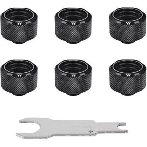Система охолодження Thermaltake Pacific C-PRO G1/4 PETG Tube 16mm OD Compression - Black (6-Pack) (CL-W214-CU00BL-B)