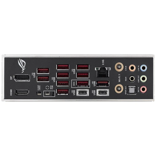 ASUS ROG STRIX Z790-E GAMING WIFI II: Разъемы на задней панели USB Type-C, USB 3.2 Gen 1, USB 3.2 Gen 2, Ethernet RJ-45, HDMI, DisplayPort