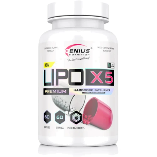 Жиросжигатель Genius Nutrition Lipo X5 60 caps / 60 servings