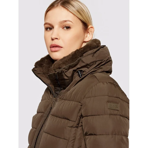 Куртка CMP Woman Jacket 31K2946-P865 44 (36) коричневая зимняя с мехом: Вид Куртки