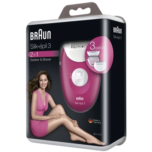 Эпилятор Braun SE 3273: Цвет малиновый