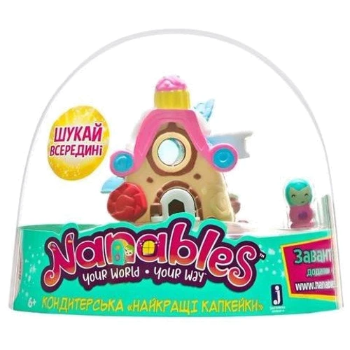 Игровая фигурка Nanables Jazwares Small House Город сладостей Кондитерская Лучшие капкейки 8 см (NNB0010)