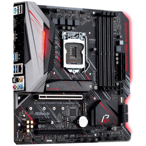 ASRock B365M Phantom Gaming 4 Socket 1151: Разъемы на задней панели Thunderbolt, USB 3.0 (USB 3.1 Gen 1)