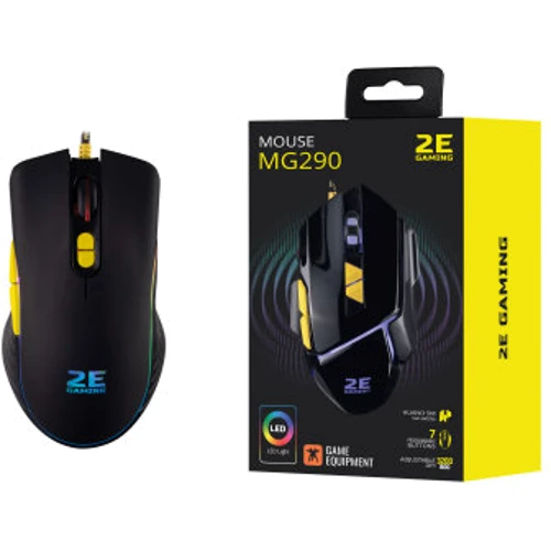 Мышь 2E Gaming MG300 RGB USB Black (2E-MG300UB): Тип сенсора оптический
