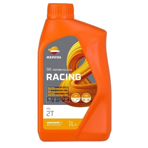 Олія для мототехніки REPSOL RACING MIX 2T (12х1Л): Тип напівсинтетичне