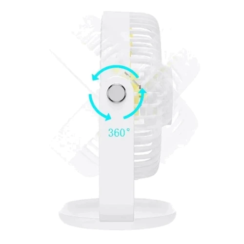 Вентилятор Hoco F14 multifunctional powerful desktop fan White фото 4