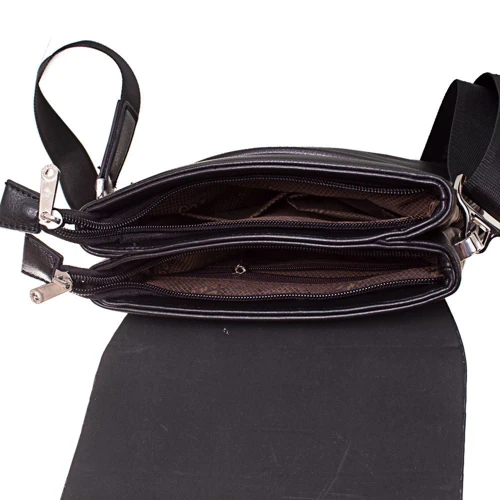 Мужская сумка планшет Bonis черная (SHIS8288-black): Тип ручки Со съемным ремнем, Плечевой ремень, Без ручки