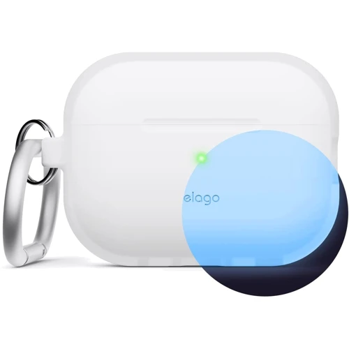 Чохол для навушників Elago Silicone Hang Case Nightglow Blue (EAPP2SC-HANG-LUBL) для Apple AirPods Pro 2 фото 4