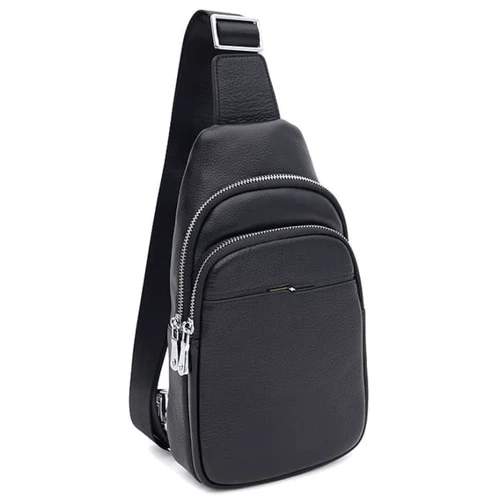 Мужская сумка-слинг Ricco Grande черная (K16226bl-black)